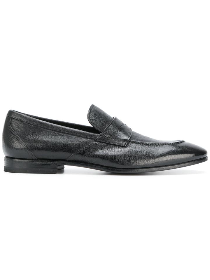 Henderson Baracco Pointed Toe Loafers - Black
