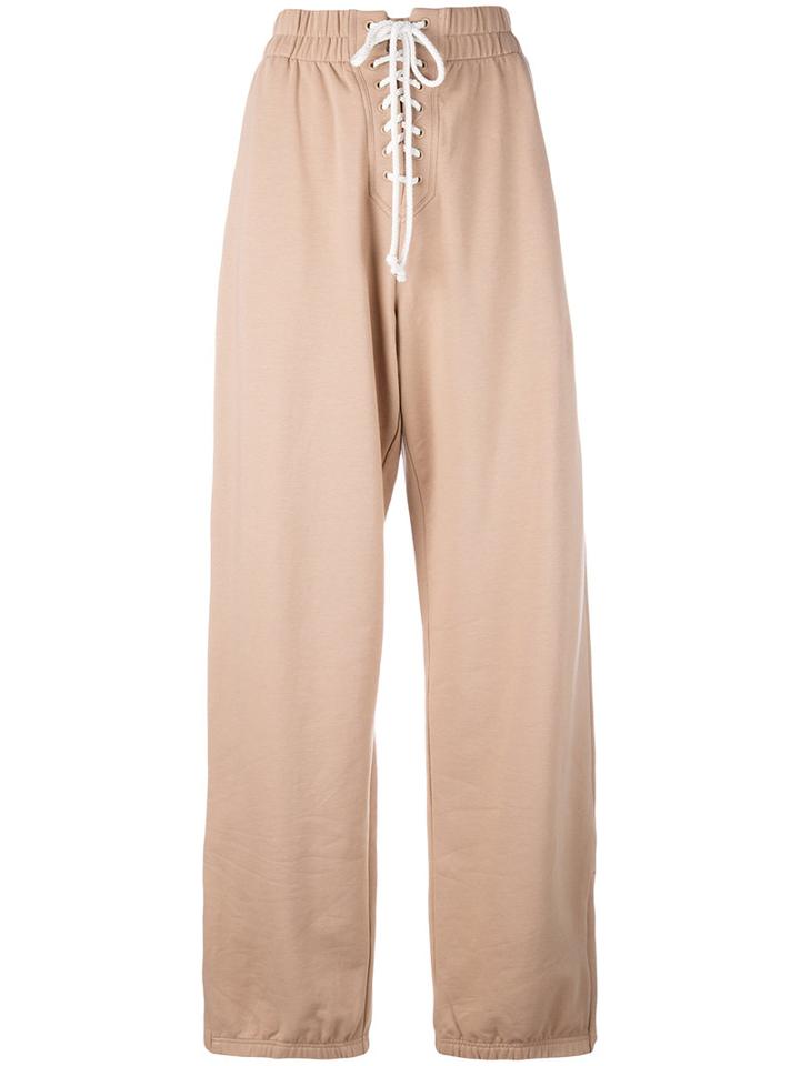 Fenty X Puma - Front Lacing Sweatpants - Women - Cotton/polyester/spandex/elastane - Xs, Nude/neutrals, Cotton/polyester/spandex/elastane