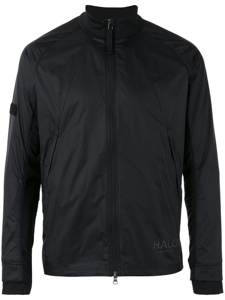 Halo Zipped Windbreaker Jacket, Men's, Size: Small, Black, Polyamide/polyester/spandex/elastane