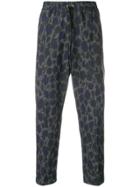 Kenzo Animal-print Trousers - Grey
