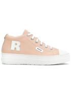 Rucoline Contrast Toe High Top Sneakers - Pink & Purple
