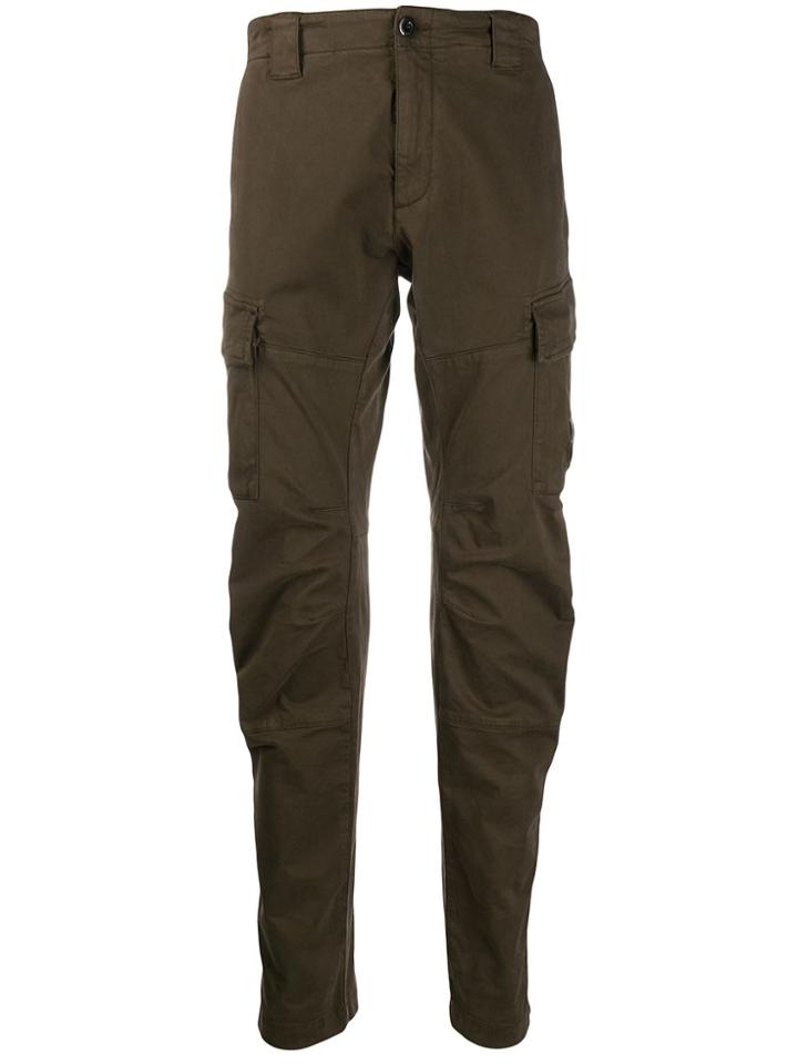 Cp Company Straight-leg Cargo Trousers - Green