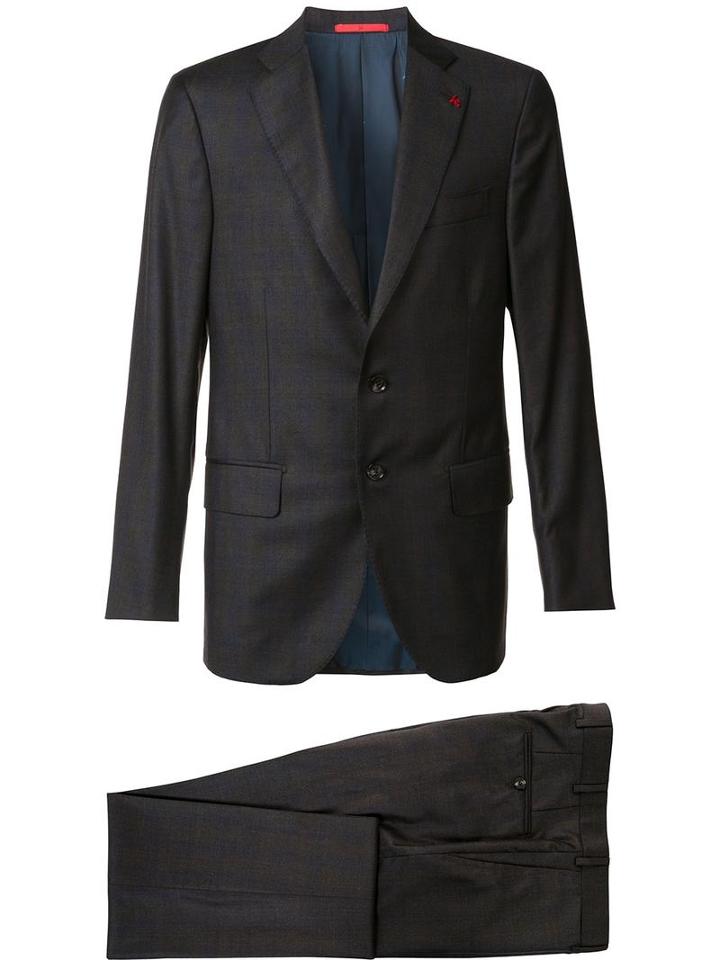 Isaia Two Piece Suit, Men's, Size: 54, Brown, Wool
