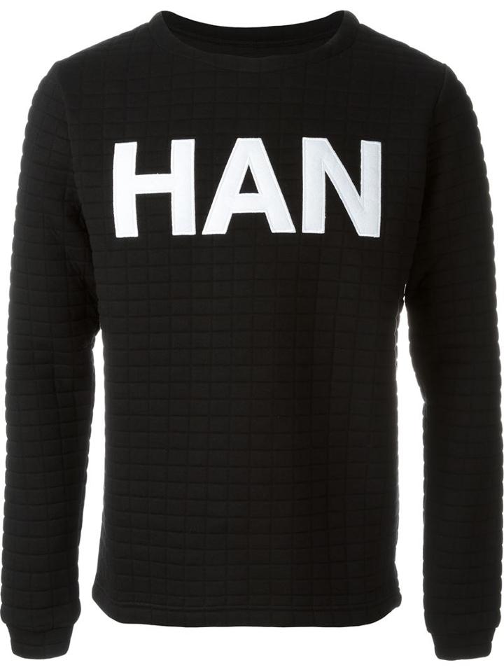 Han Kj0benhavn Logo Print Quilted Sweatshirt