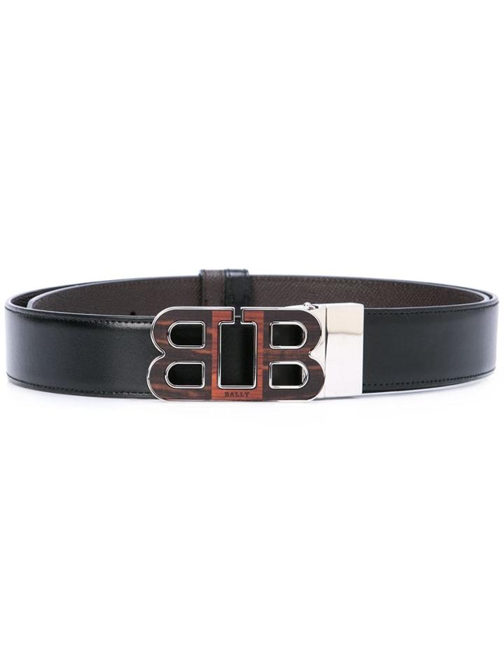 Bally Barry 35mm Logo Belt - Black