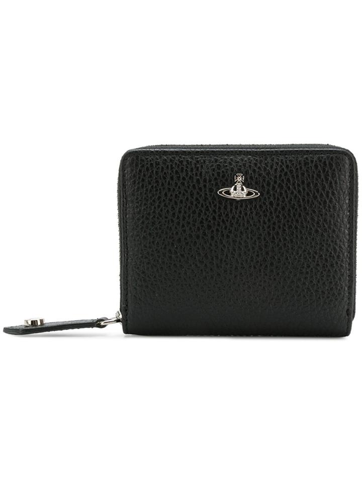 Vivienne Westwood Zip Around Orb Wallet - Black