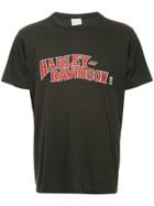 Fake Alpha Vintage Harley Davidson Print T-shirt - Black