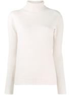 D.exterior Turtleneck Fine Knit Jumper - Neutrals