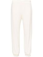 Haney Side Slit Cropped Joggers - White