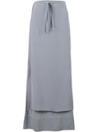 Uma Raquel Davidowicz - 'staff' Skirt - Women - Silk - 42, Grey, Silk