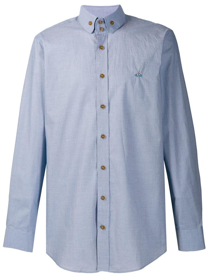 Vivienne Westwood Button Collar Shirt - Blue