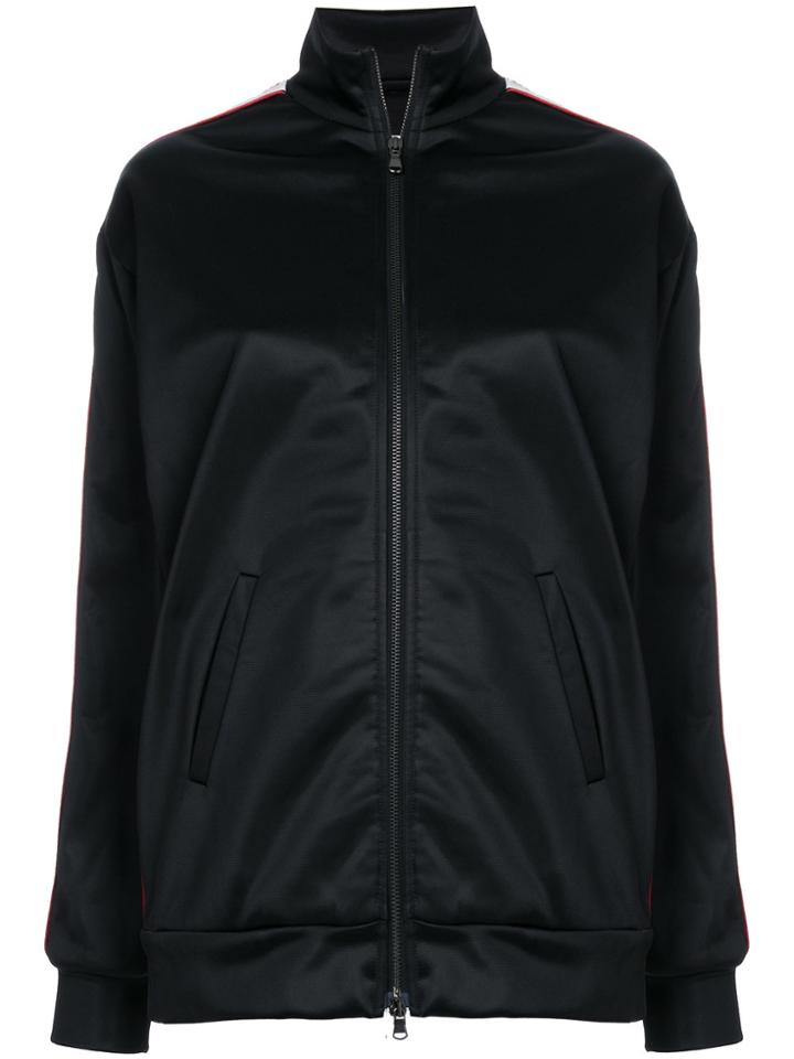 Forte Couture Side Strip Bomber Jacket - Black