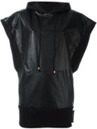 Alexandre Vauthier Hooded Mini Dress, Women's, Size: 40, Black, Cotton/lamb Skin