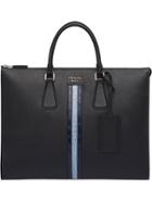 Prada Logo Briefcase - Black