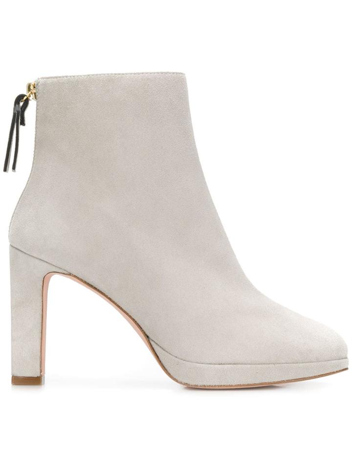 Stuart Weitzman Delphine Ankle Boots - Grey