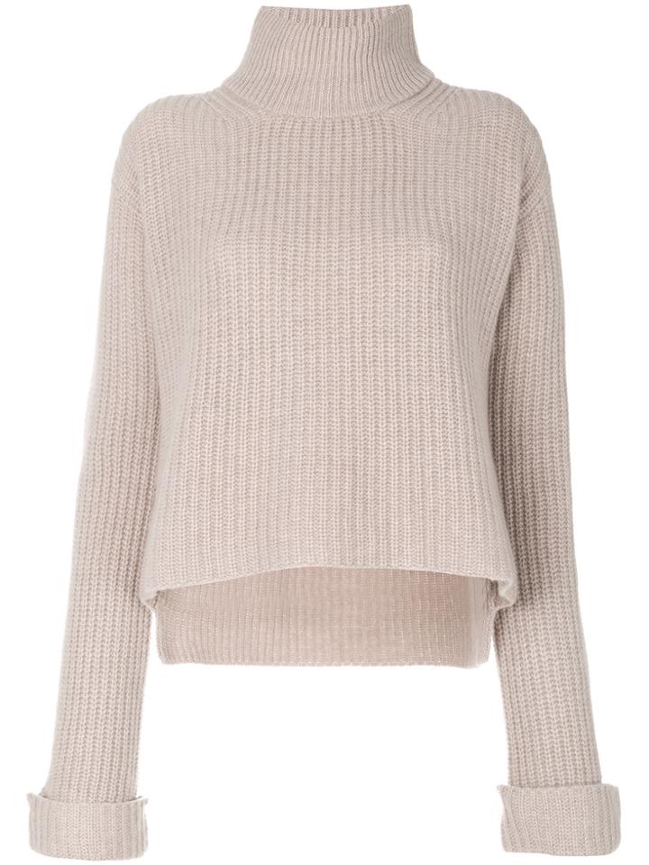 Forte Forte Chunky Roll Neck Jumper - Nude & Neutrals