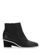 Mara Mac Leather Ankle Boots - Black