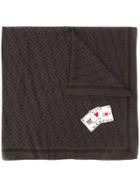 Fendi Printed Playing Cards Scarf - Brown