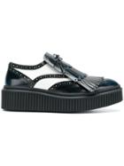 Burberry Fringed Brogues - Blue