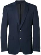 Boss Hugo Boss Notched Lapel Jacket, Men's, Size: 56, Blue, Cupro/virgin Wool