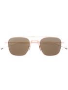 Thom Browne Eyewear - Square Frame Sunglasses - Unisex - Acetate/metal (other) - 40, Grey, Acetate/metal (other)