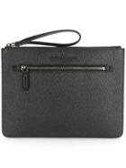 Salvatore Ferragamo Zipped Clutch Bag - Black