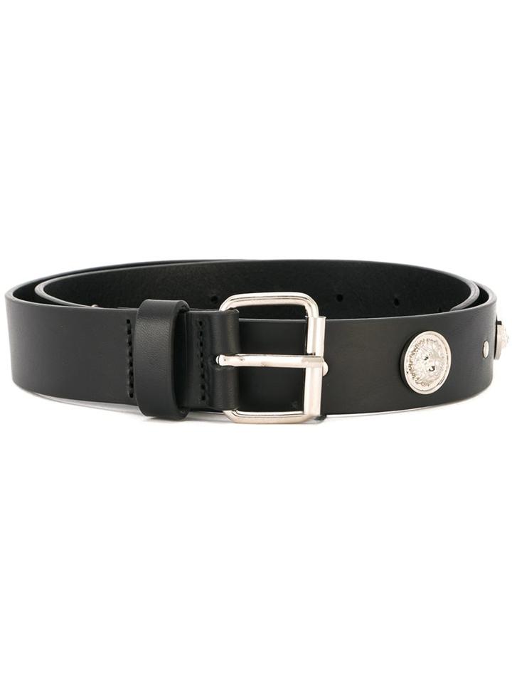 Versus Lion Head Studded Belt