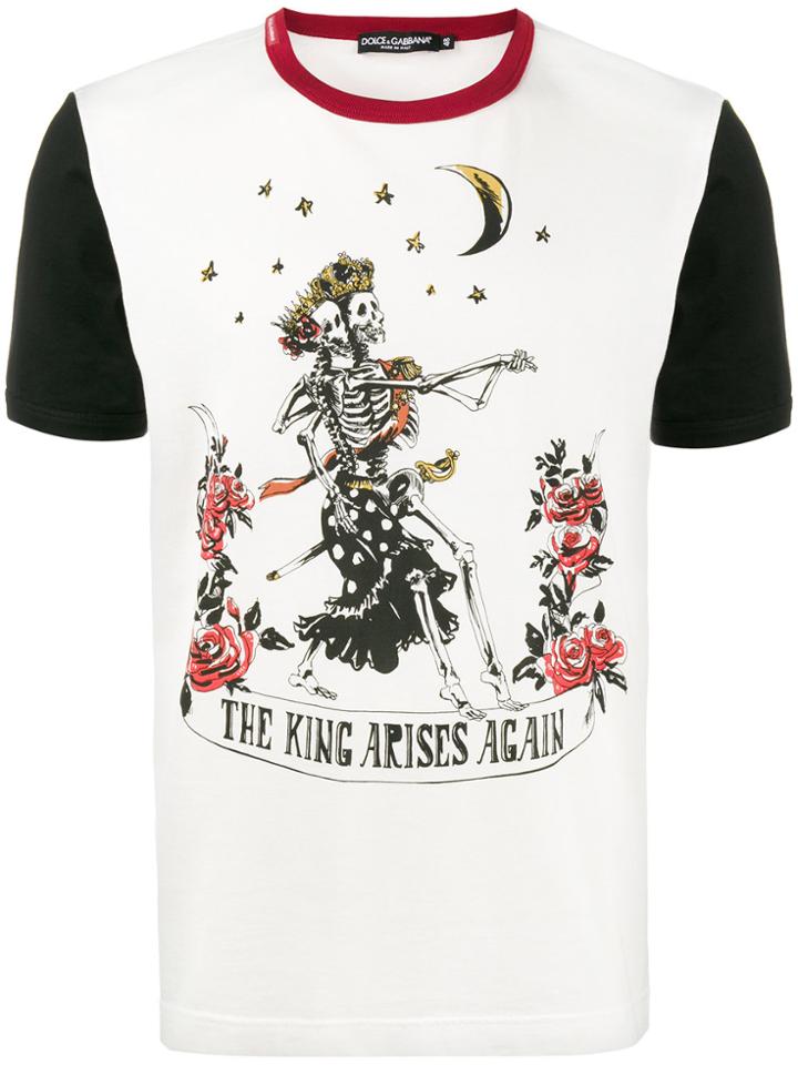 Dolce & Gabbana The King Arises Again T Shirt - White