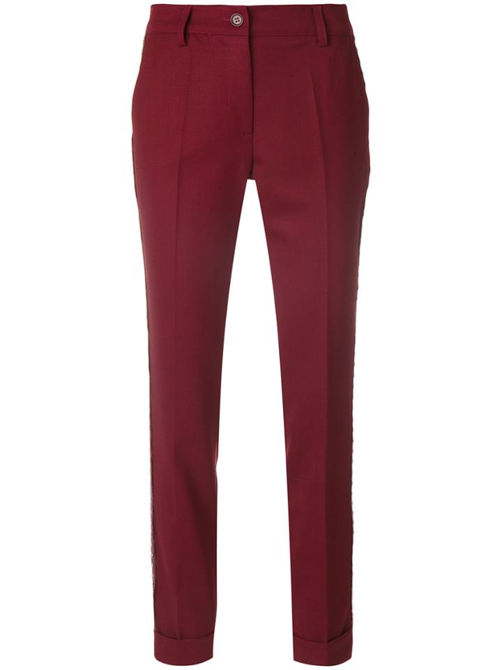 P.a.r.o.s.h. Side Stud Trousers - Red