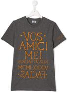 Moschino Kids Teen Latin T-shirt - Grey