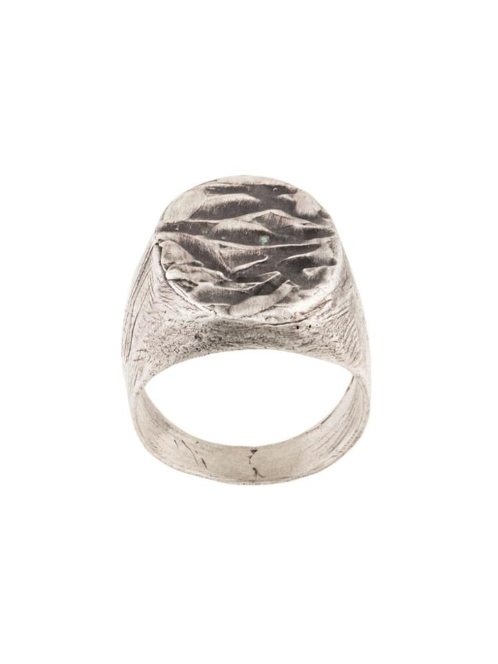 Holzpuppe Texture Ring - Silver