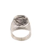 Holzpuppe Texture Ring - Silver