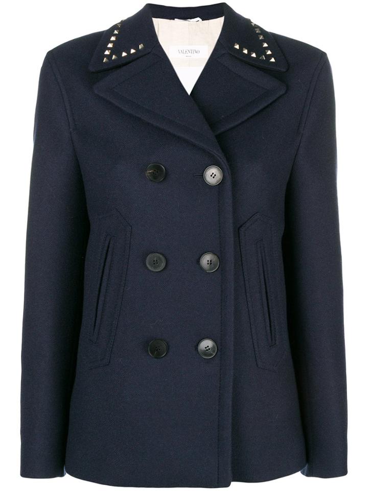 Valentino Rockstud Peacoat - Black