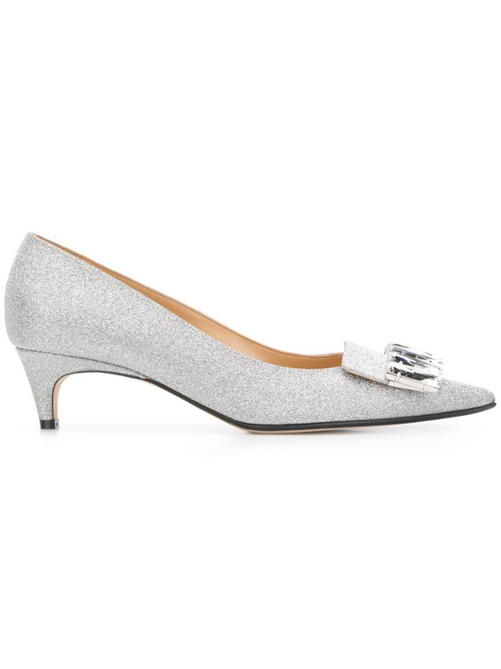 Sergio Rossi Embellished Pumps - Metallic