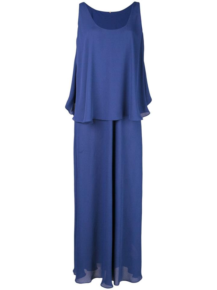 Peter Cohen Layered Maxi Dress - Blue