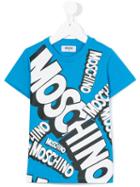 Moschino Kids - Print T-shirt - Kids - Cotton - 4 Yrs, Toddler Boy's, Blue