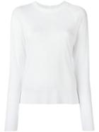 Dkny Pure Longsleeved T-shirt, Women's, Size: Medium, White, Lyocell/cotton