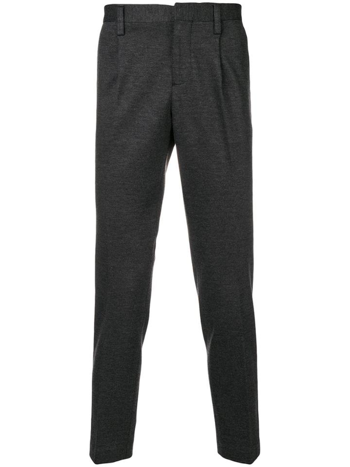Entre Amis Slim-fit Tailored Trousers - Grey