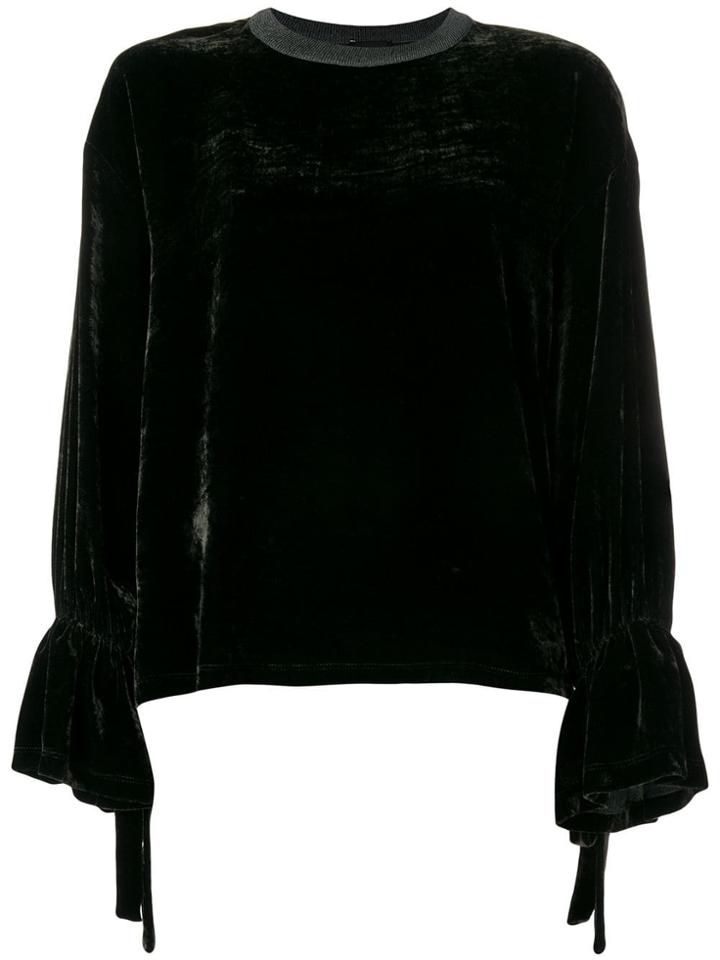 Roberto Collina Velvet Sweater - Grey