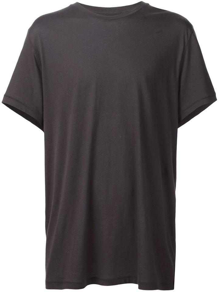 Haider Ackermann Crew Neck T-shirt, Men's, Size: Xl, Grey, Cotton