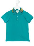 Gucci Kids Gg Bengal Tiger Polo Shirt, Boy's, Size: 6 Yrs, Blue