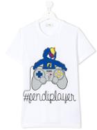 Fendi Kids Teen Monster T-shirt - White