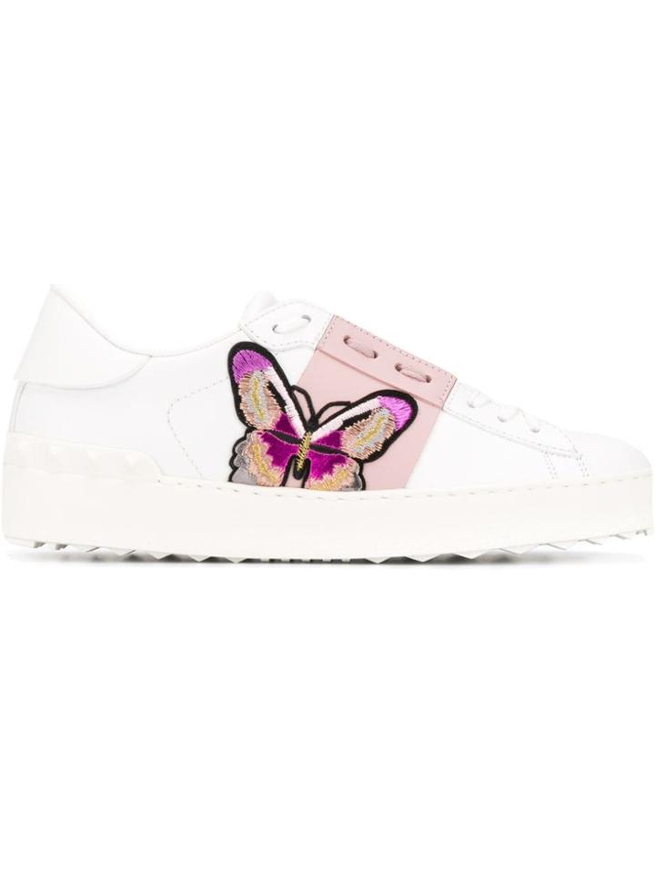 Valentino Valentino Garavani Butterfly Print Trainers - White