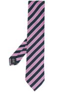 Ermenegildo Zegna Diagonal Stripe Tie - Pink