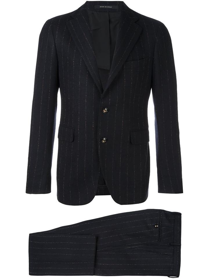 Tagliatore Pinstripe Notched Lapel Suit