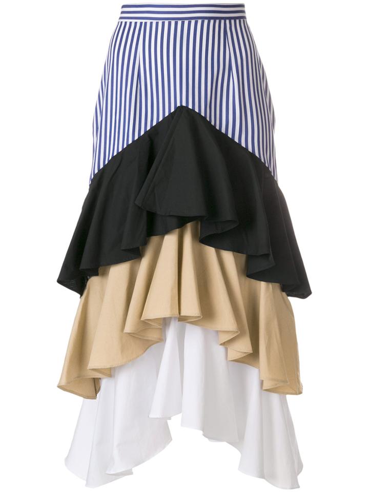 Milla Milla Colour-block Ruffle Skirt - Blue