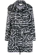 Michael Michael Kors All Over Logo Trench Coat - Black