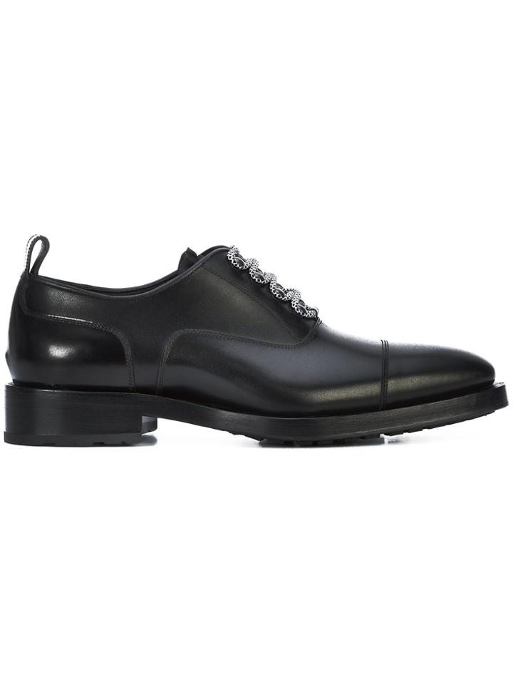 Dsquared2 Contrast Lace Up Shoes - Black