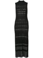 Proenza Schouler Drop Stitch Knit Dress - Black
