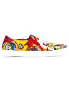 Dolce & Gabbana Printed Slip-on Sneakers